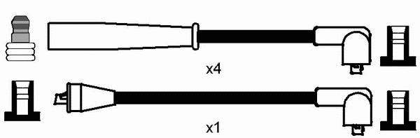 Compre 8272 NGK Fios de alta voltagem, kit