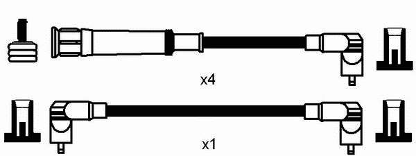 12121734075 BMW Fios de alta voltagem, kit