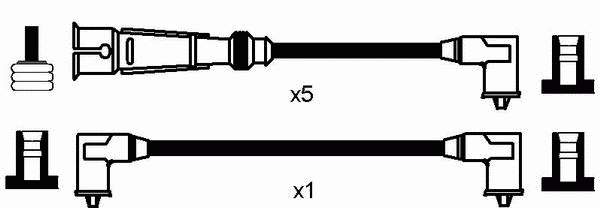 Compre 0512 NGK Fios de alta voltagem, kit