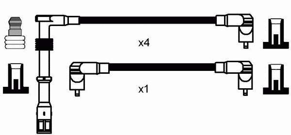 Fios de alta voltagem, kit NGK 0945 preço, a partir de 116,38 USD