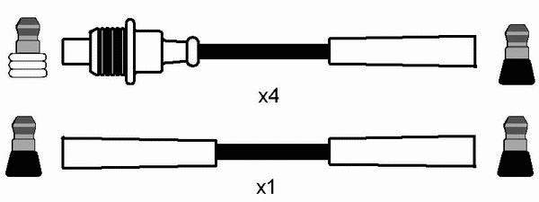 Compre 8495 NGK Fios de alta voltagem, kit