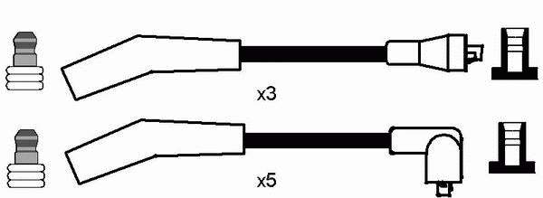 346549 VALEO Fios de alta voltagem, kit