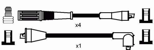 Compre 7203 NGK Fios de alta voltagem, kit