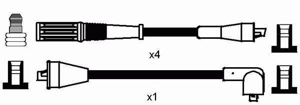 Fios de alta voltagem, kit FAE 83940 preço, a partir de 30,29 USD