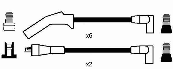 Compre 8562 NGK Fios de alta voltagem, kit