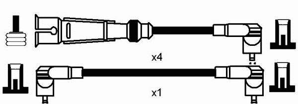 Fios de alta voltagem, kit 950 NGK