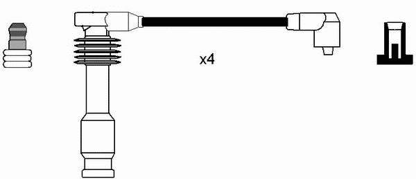 883038 ERA Fios de alta voltagem, kit