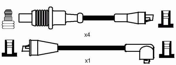 Fios de alta voltagem, kit NGK 8182 preço, a partir de 26,27 USD