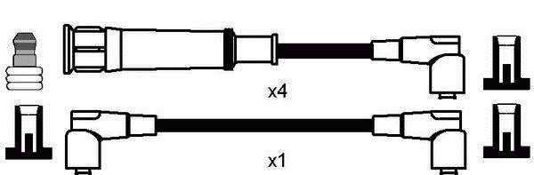 Compre 44343 NGK Fios de alta voltagem, kit