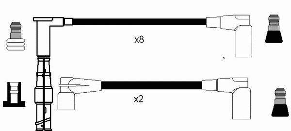 A1151590818 Mercedes Fios de alta voltagem, kit