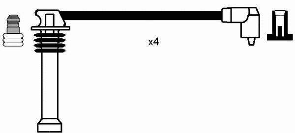 Compre 8542 NGK Fios de alta voltagem, kit