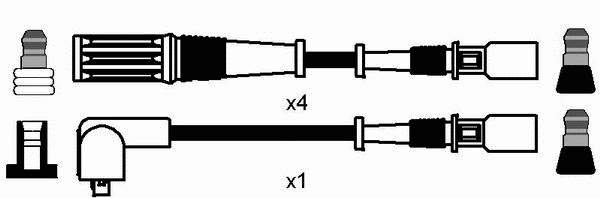 Compre 8523 NGK Fios de alta voltagem, kit