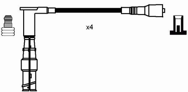 Compre 0738 NGK Fios de alta voltagem, kit