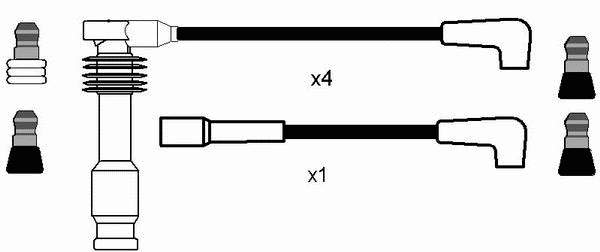 823 NGK Fios de alta voltagem, kit