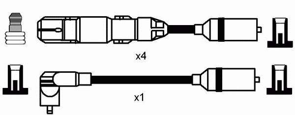 515590 Hart Fios de alta voltagem, kit