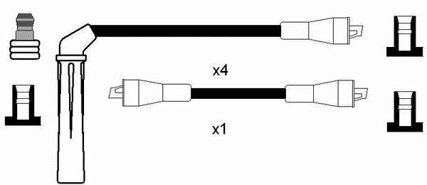 Compre 8200 NGK Fios de alta voltagem, kit