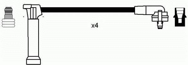 Compre 0642 NGK Fios de alta voltagem, kit