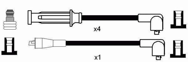 Compre 8268 NGK Fios de alta voltagem, kit