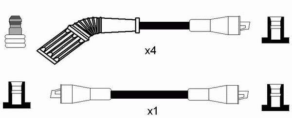 83910 FAE Fios de alta voltagem, kit