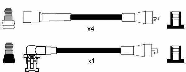 Compre 8253 NGK Fios de alta voltagem, kit