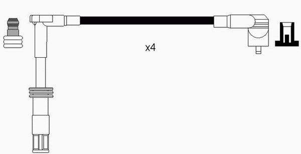 0046755606 Fiat/Alfa/Lancia Fios de alta voltagem, kit