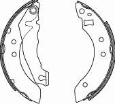 Compre 5020413 Ford Sapatas do freio traseiras de tambor