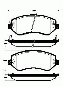 6579155 Ford Sapatas do freio dianteiras de disco