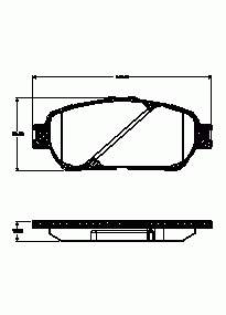 Compre 0446504080 Toyota Sapatas do freio dianteiras de disco