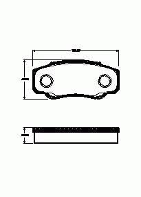 Sapatas do freio traseiras de disco Peugeot/Citroen 425468 preço, a partir de 27,58 USD