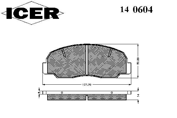 PA352AF Japan Parts Sapatas do freio dianteiras de disco