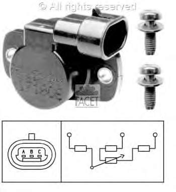 1995094 EPS Sensor de posição da válvula de borboleta (potenciômetro)