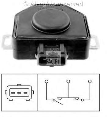 1717603 BMW Sensor de posição da válvula de borboleta (potenciômetro)