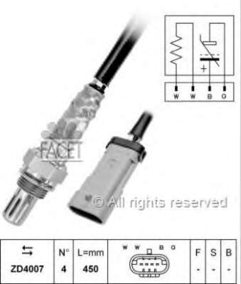 8201071311 Renault (RVI) Sonda lambda, sensor de oxigênio