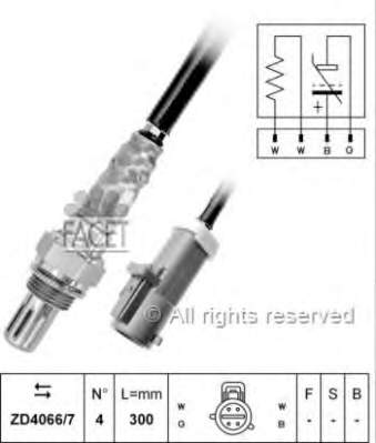 1746711 Ford Sonda lambda, sensor de oxigênio até o catalisador