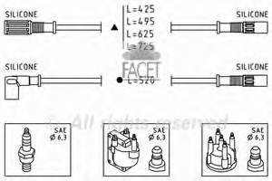 Fios de alta voltagem, kit 8523 NGK