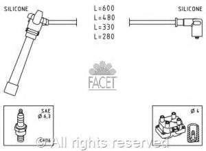 Compre 7211 NGK Fios de alta voltagem, kit