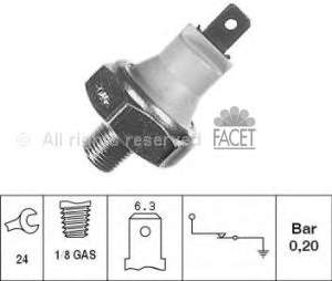 70035 Facet Sensor de pressão de óleo