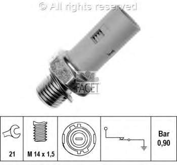 8200671278 Renault (RVI) Sensor de pressão de óleo