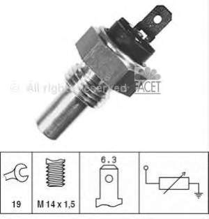 99190080601 Vika Sensor de temperatura do fluido de esfriamento