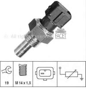 73077 Facet Sensor de temperatura do fluido de esfriamento