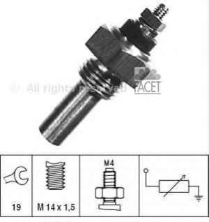 0015422317 Mercedes Sensor de temperatura do fluido de esfriamento