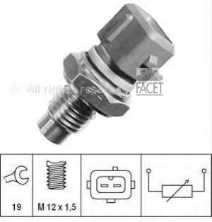 73114 Facet Sensor de temperatura do fluido de esfriamento