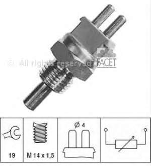 73139 Facet Sensor de temperatura do fluido de esfriamento