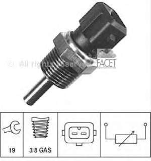 73144 Facet Sensor de temperatura do fluido de esfriamento