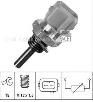 1962383 Ford Sensor de temperatura do fluido de esfriamento