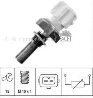 73171 Facet Sensor de temperatura do fluido de esfriamento