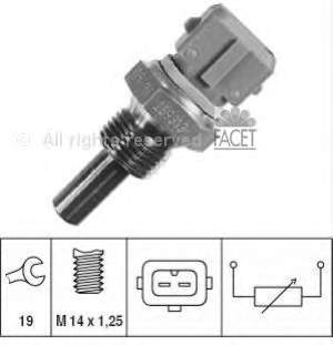 133847 Peugeot/Citroen Sensor de temperatura do fluido de esfriamento
