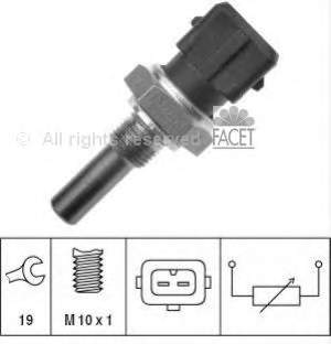 73229 Facet Sensor de temperatura do fluido de esfriamento