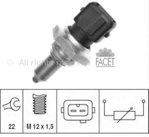 23017838935 BMW Sensor de temperatura do fluido de esfriamento