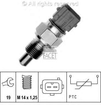 Sensor de temperatura do fluido de esfriamento Peugeot/Citroen 133884 preço, a partir de 8,00 USD